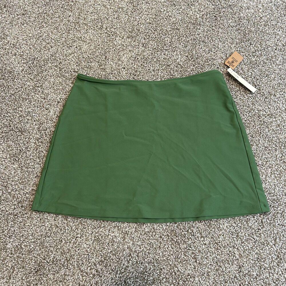NWT PINK Victoria's Secret Womens Swim Skirt Size Medium Green Cover Up